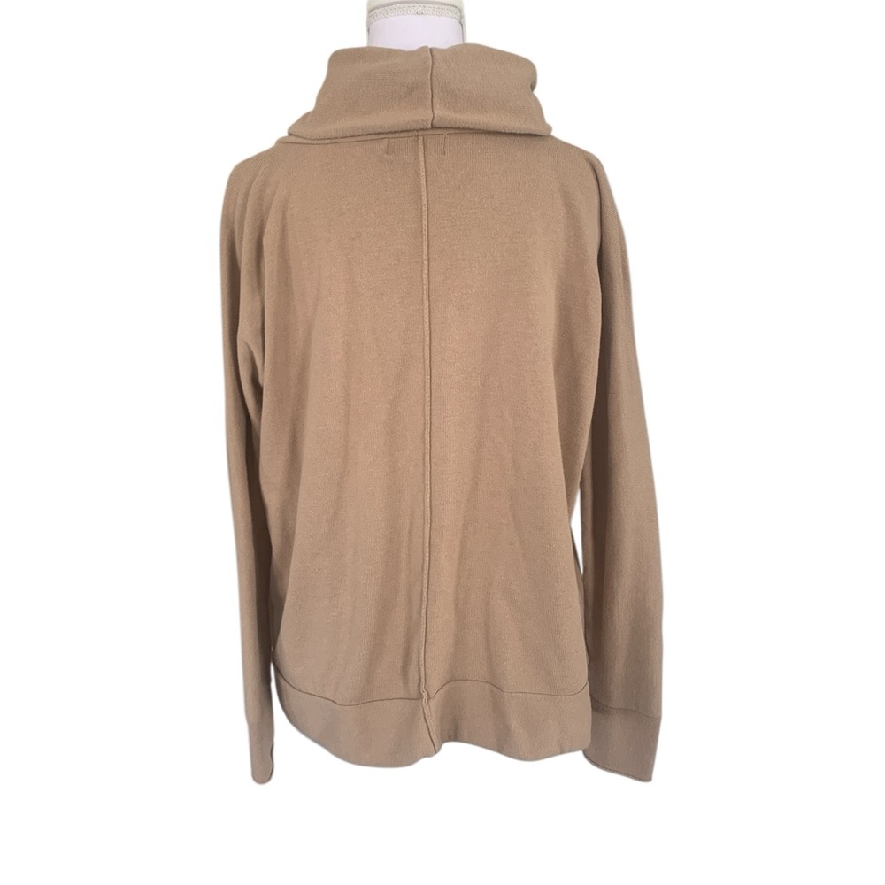 Women's Tan Cowl Neck Knit Sweater Small/ Medium - Picture 4 of 6